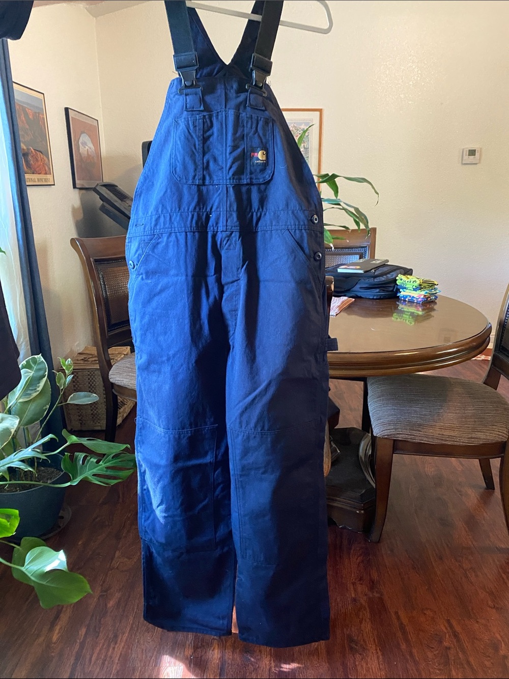 Carhartt Men's Deep Blue Work Bib Overalls
